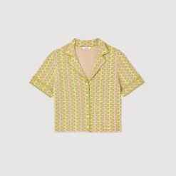 Online Patterned Knit Cardigan Women Matching Sets