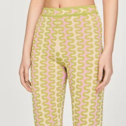 Store Patterned Knit Pants Women Matching Sets