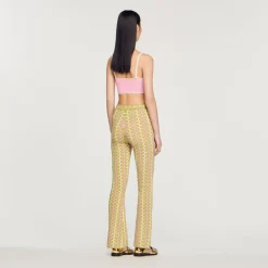 Store Patterned Knit Pants Women Matching Sets