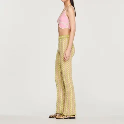 Store Patterned Knit Pants Women Matching Sets