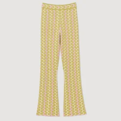 Store Patterned Knit Pants Women Matching Sets