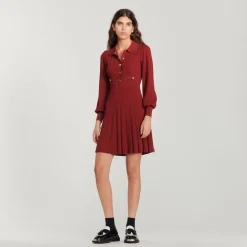 Flash Sale Pleated Knit Dress Women Dresses