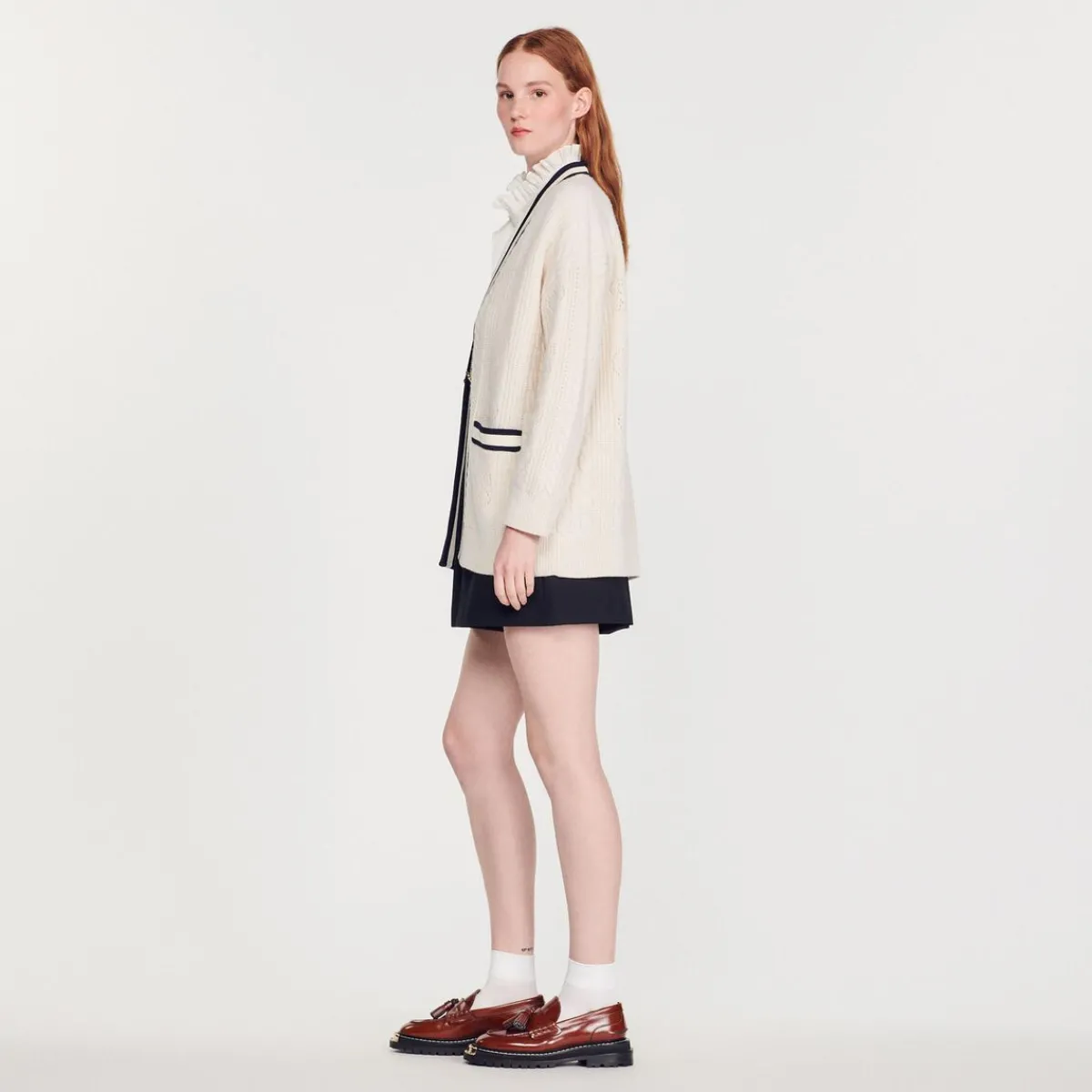 Sale Pointelle Knit Coatigan Women Sweaters & Cardigans