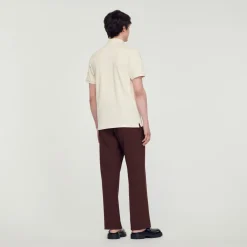 Store Polo Shirt With Square Cross Patch Men T-Shirts & Polos