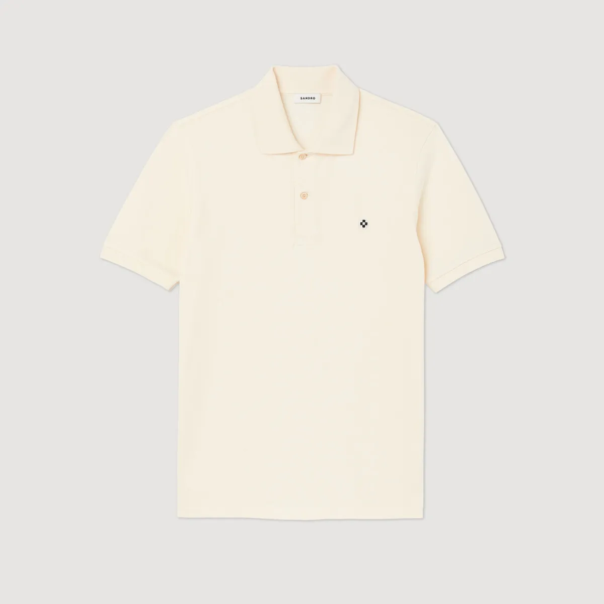 Store Polo Shirt With Square Cross Patch Men T-Shirts & Polos