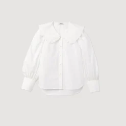 Store Poplin Shirt With Peter Pan Collar Women Tops & Shirts