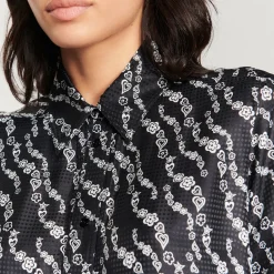 Best Sale Printed Flowing Shirt Women Tops & Shirts