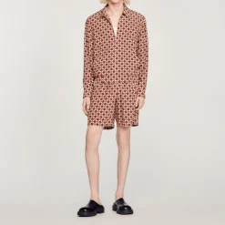 Best Sale Printed Square Cross Jacket Men Jackets