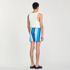Cheap Printed Striped Swim Shorts Men Pants & Shorts