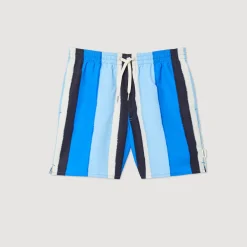 Cheap Printed Striped Swim Shorts Men Pants & Shorts
