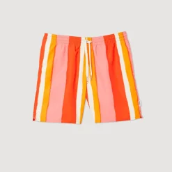 Hot Printed Striped Swim Shorts Men Pants & Shorts