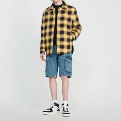 Clearance Quilted Checked Jacket Men Jackets