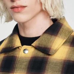 Clearance Quilted Checked Jacket Men Jackets