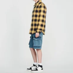 Clearance Quilted Checked Jacket Men Jackets