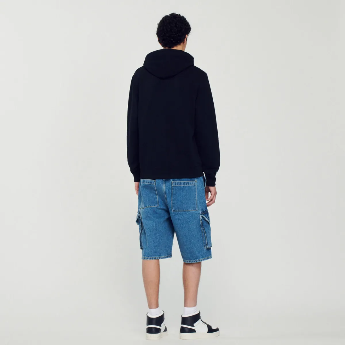 Hot Rabbit Print Hoodie Men Sweatshirts