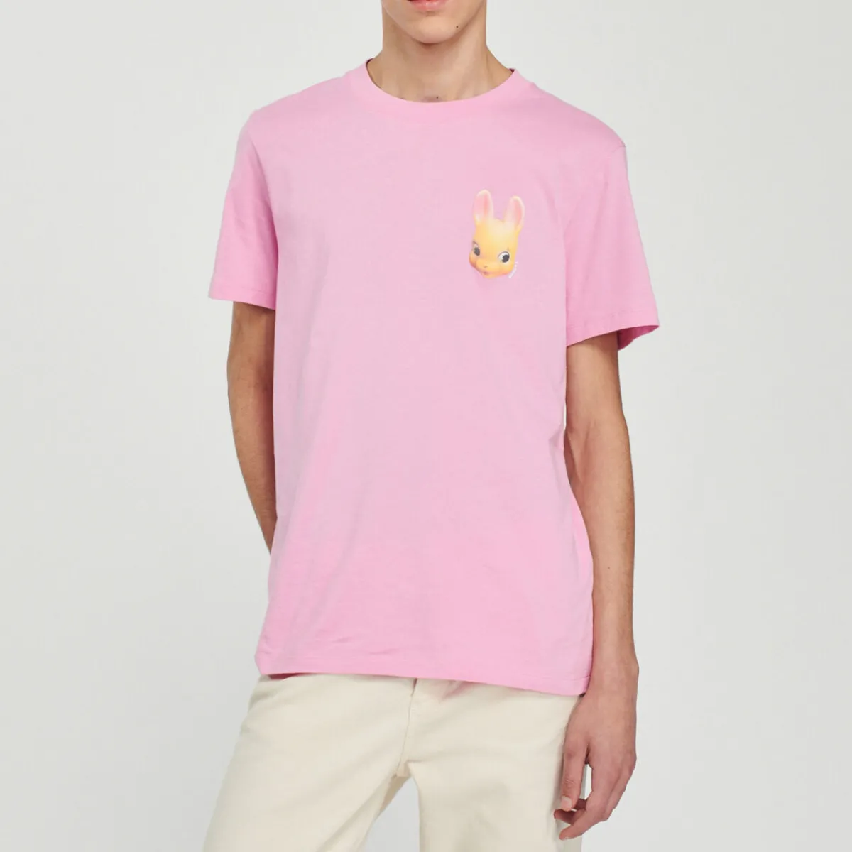Online Rabbit Print T-Shirt Men T-Shirts & Polos