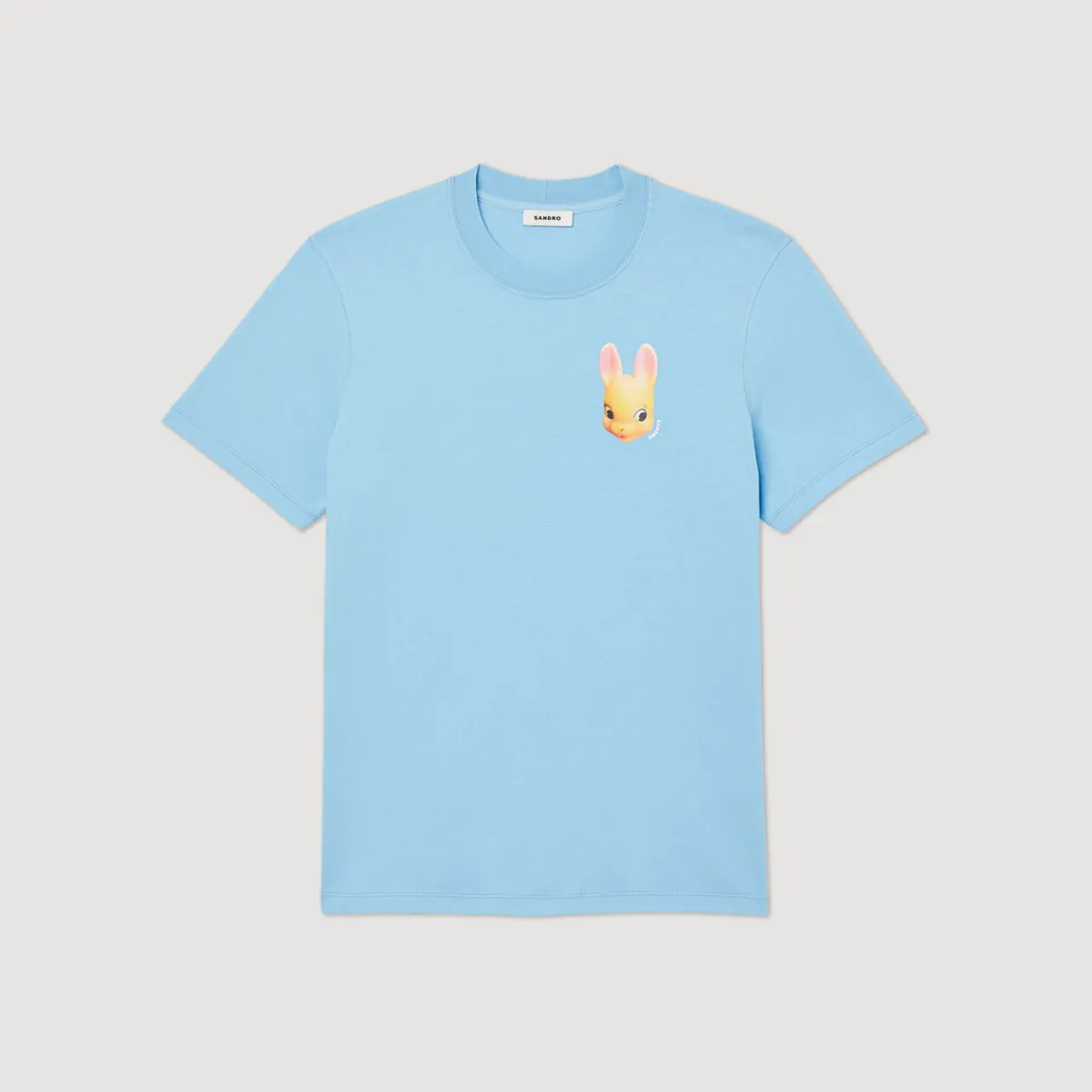 Shop Rabbit Print T-Shirt Men T-Shirts & Polos