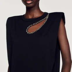 Best Sale Rhinestone Teardrop T-Shirt Women T-Shirts