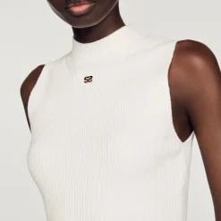 Cheap Ribbed Cropped Sweater Women Sweaters & Cardigans