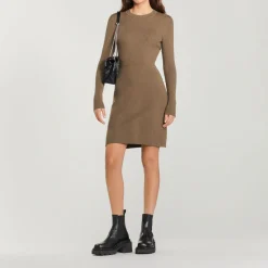 Best Ribbed Knit Dress Women Dresses