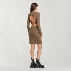 Best Ribbed Knit Dress Women Dresses