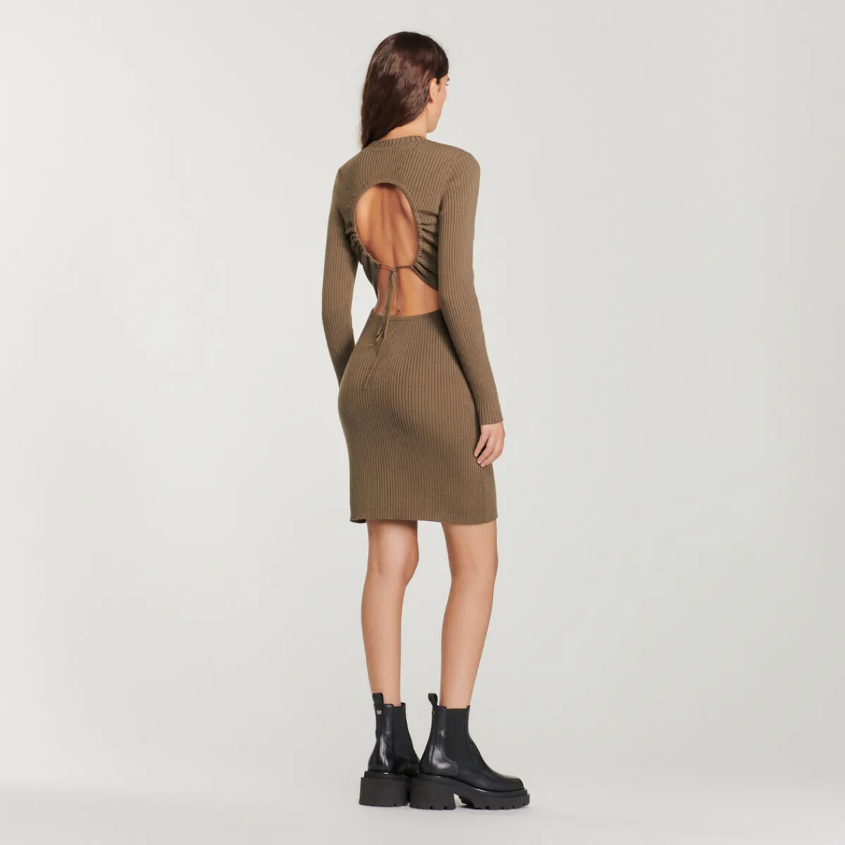 Best Ribbed Knit Dress Women Dresses