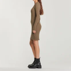 Best Ribbed Knit Dress Women Dresses