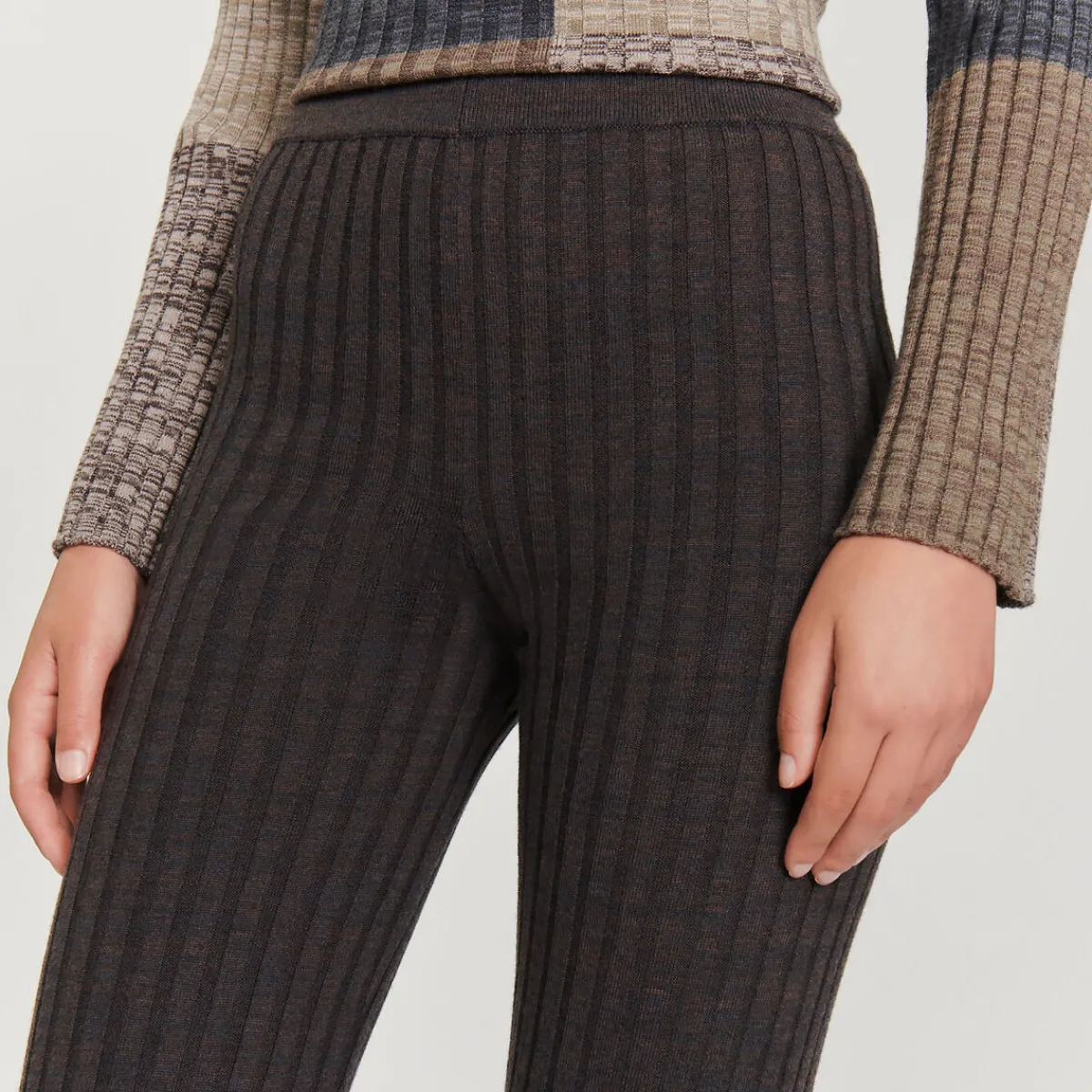 Clearance Ribbed Knit Pants Women Pants & Shorts