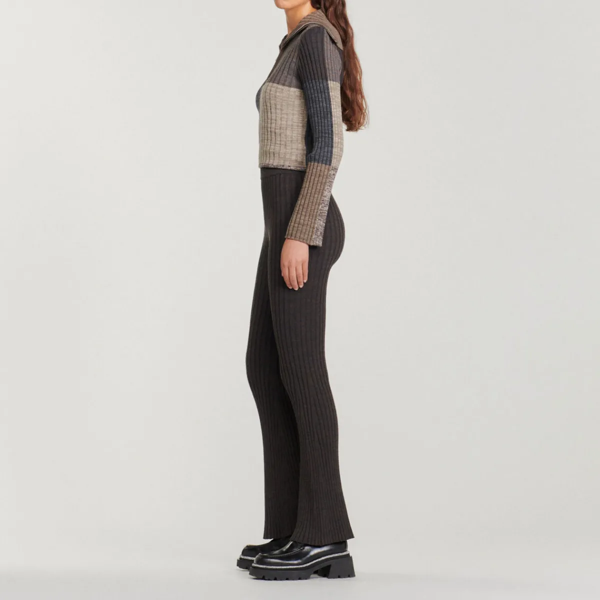 Clearance Ribbed Knit Pants Women Pants & Shorts