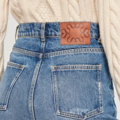 Online Ripped Straight-Leg Jeans Women Jeans
