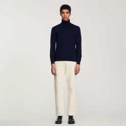 New Roll Neck Wool Sweater Men Sweaters & Cardigans
