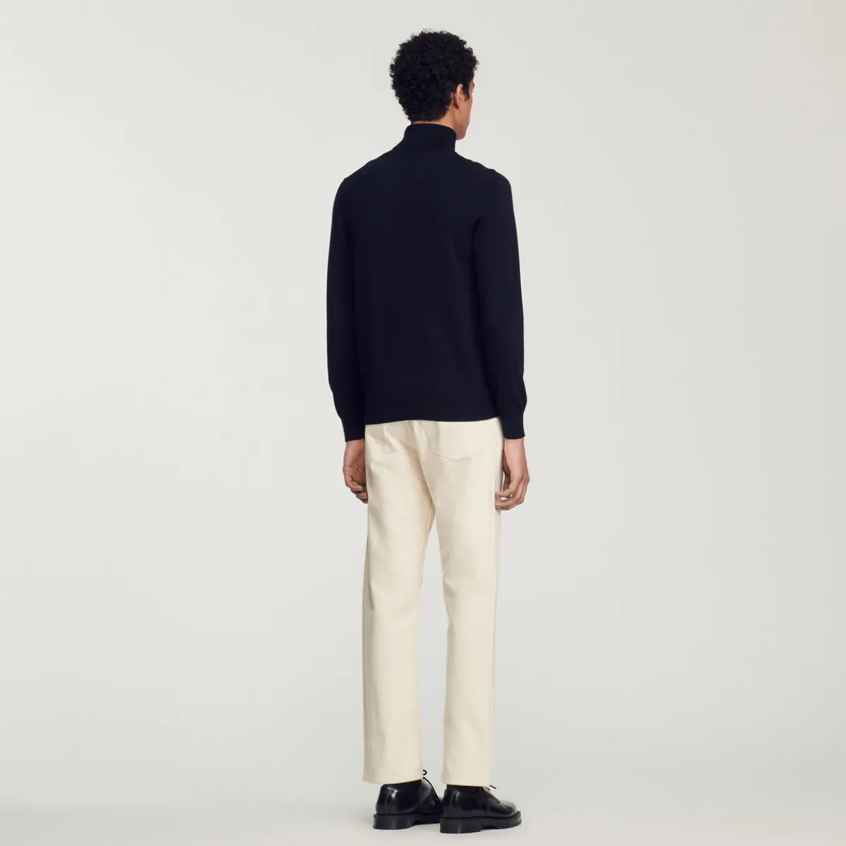 New Roll Neck Wool Sweater Men Sweaters & Cardigans