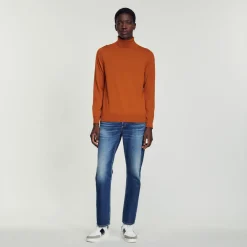 Hot Roll Neck Wool Sweater Men Sweaters & Cardigans