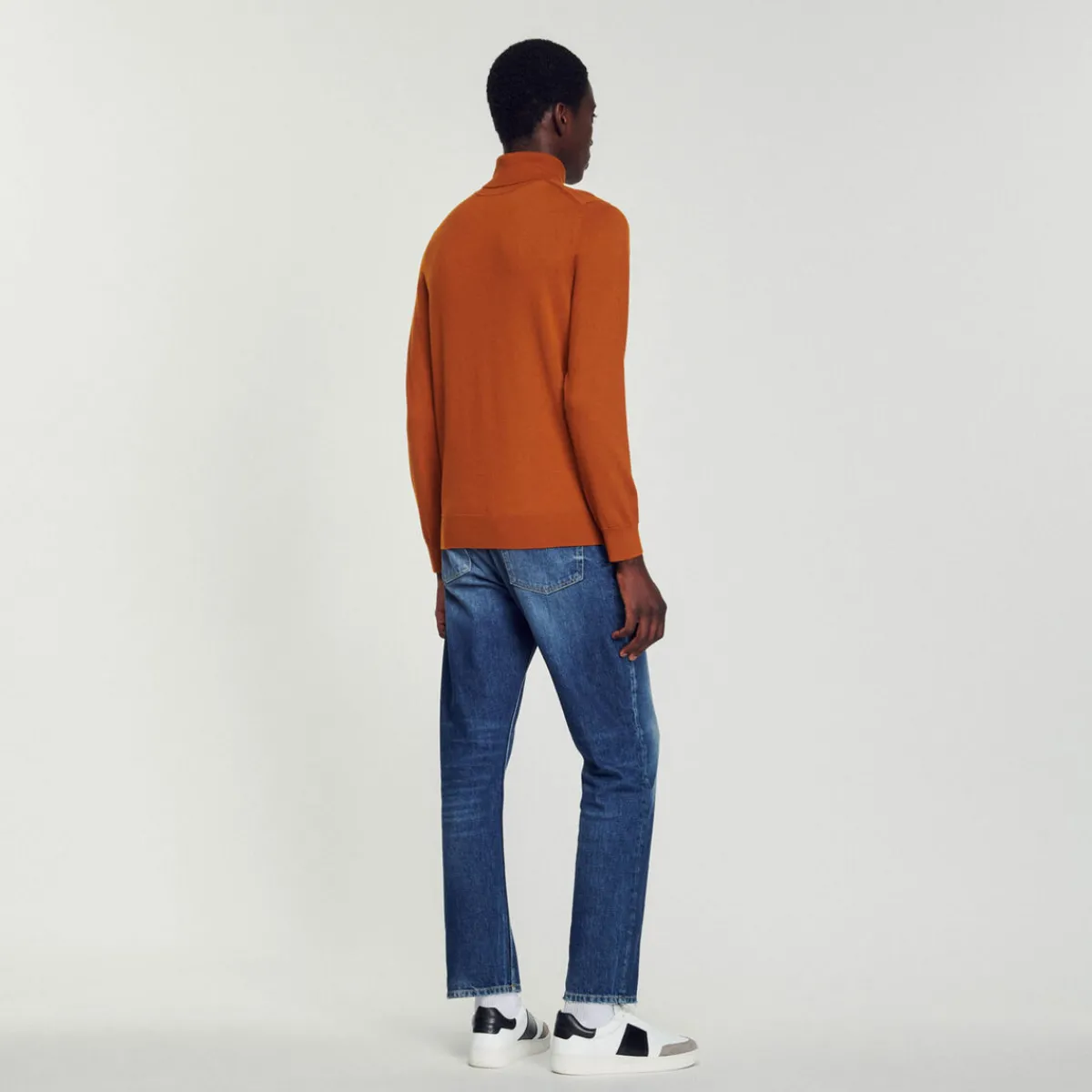 Hot Roll Neck Wool Sweater Men Sweaters & Cardigans