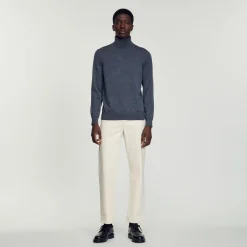 Best Roll Neck Wool Sweater Men Sweaters & Cardigans