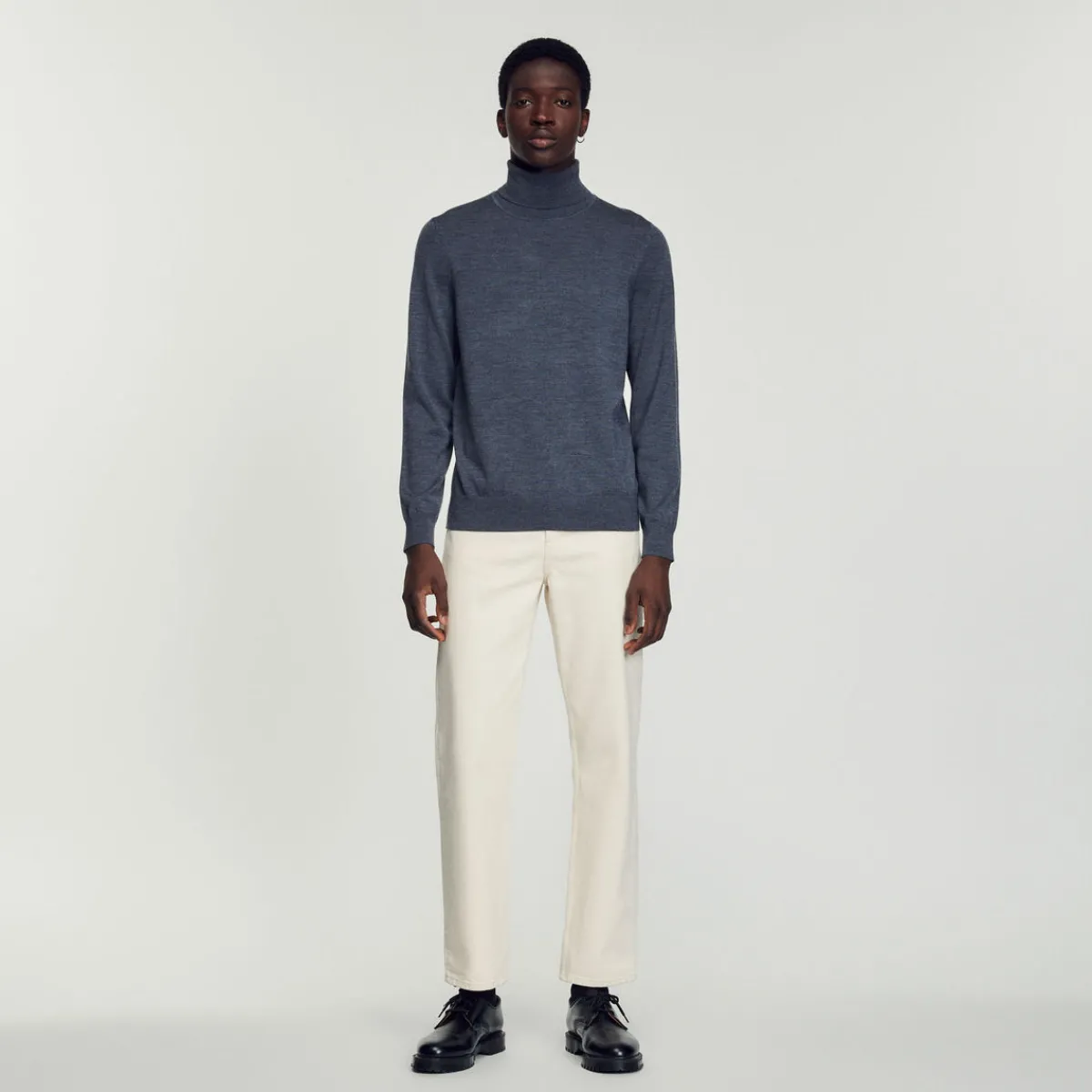 Best Roll Neck Wool Sweater Men Sweaters & Cardigans