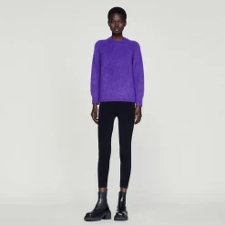 Clearance Round Neck Mohair Sweater Women Sweaters & Cardigans