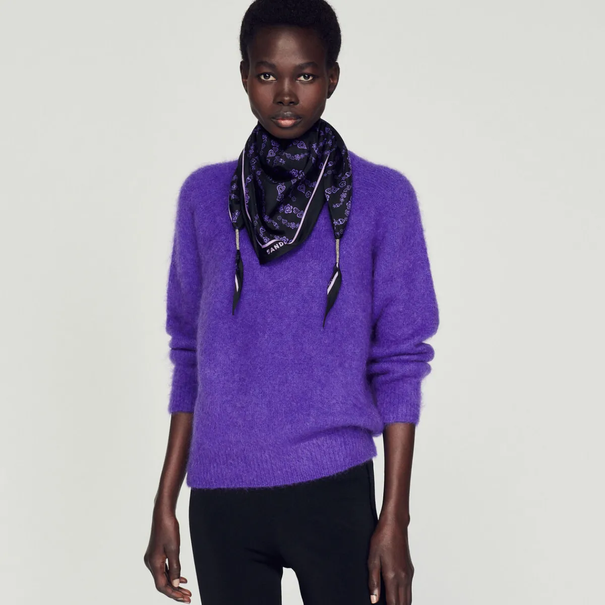Clearance Round Neck Mohair Sweater Women Sweaters & Cardigans