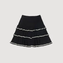 Sale Ruffled Knit Skirt Women Skirts