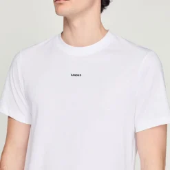 New Sandro Embroidered T-Shirt Men T-Shirts & Polos