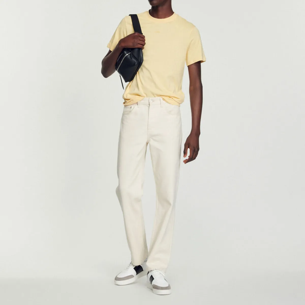 Shop Sandro Embroidered T-Shirt Men T-Shirts & Polos