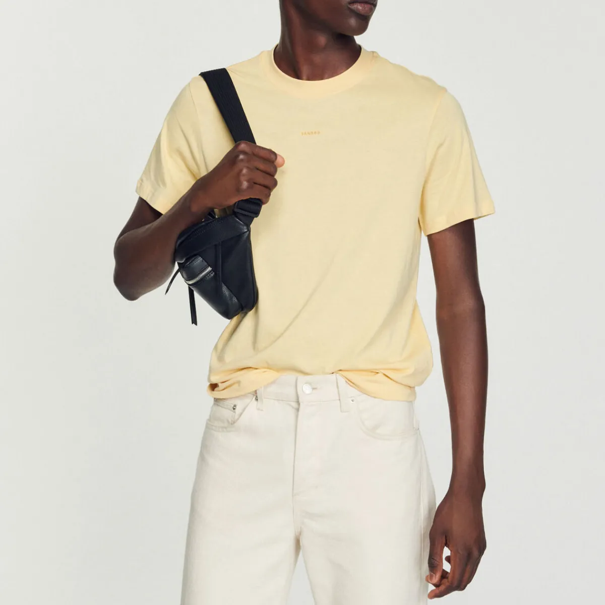 Shop Sandro Embroidered T-Shirt Men T-Shirts & Polos