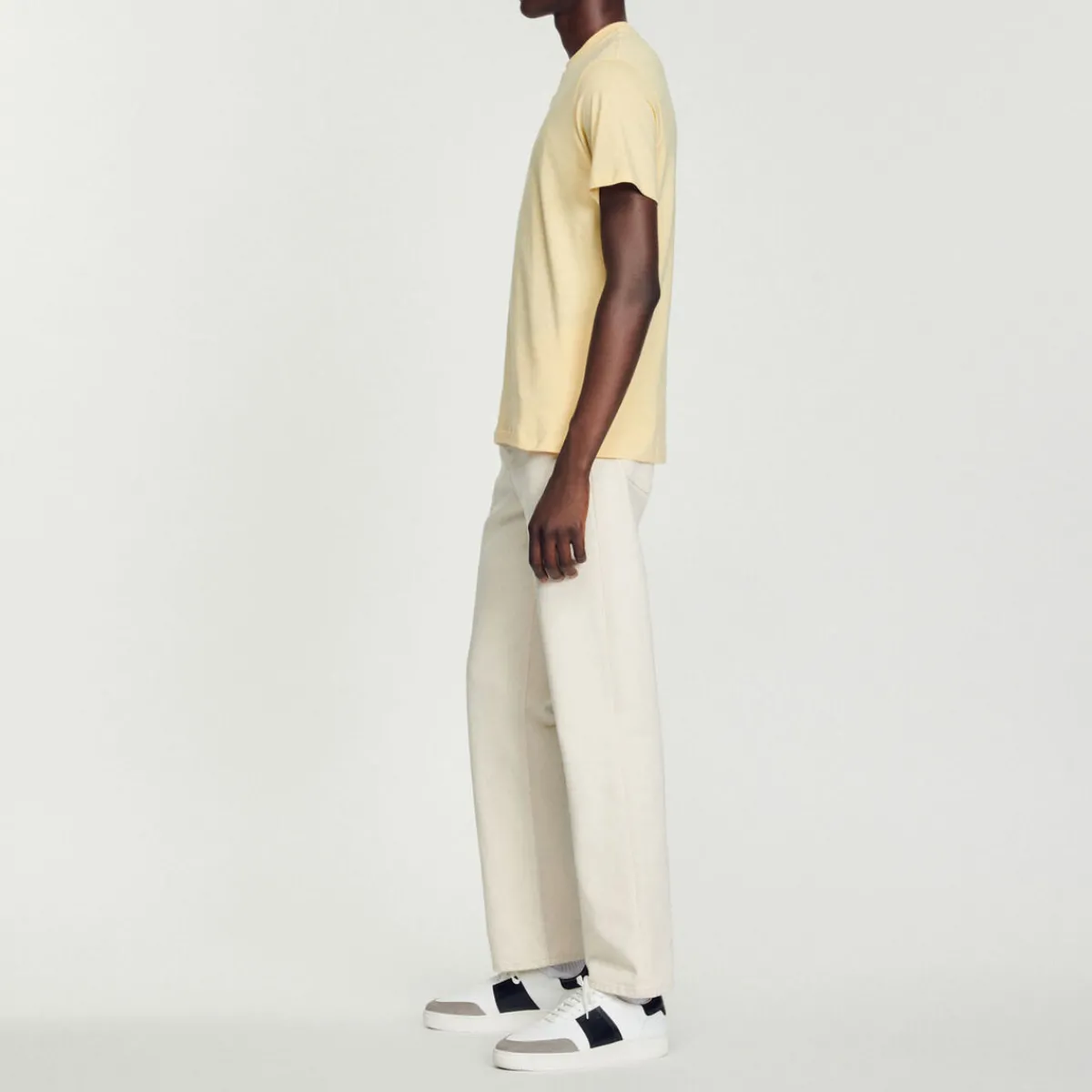 Shop Sandro Embroidered T-Shirt Men T-Shirts & Polos