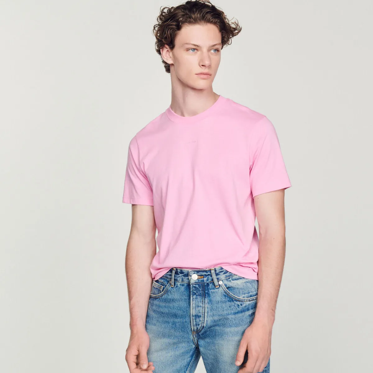 Outlet Sandro Embroidered T-Shirt Men T-Shirts & Polos