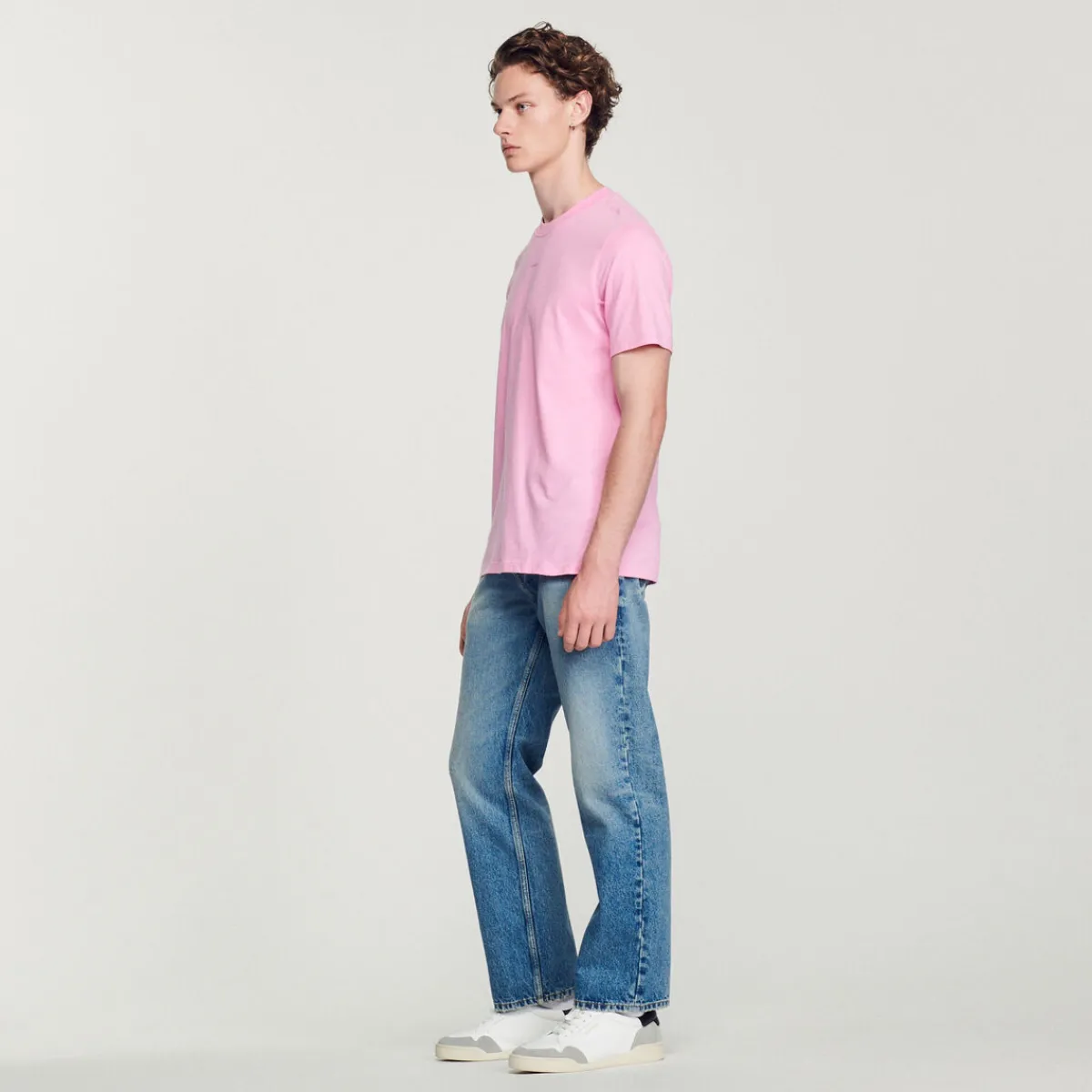 Outlet Sandro Embroidered T-Shirt Men T-Shirts & Polos