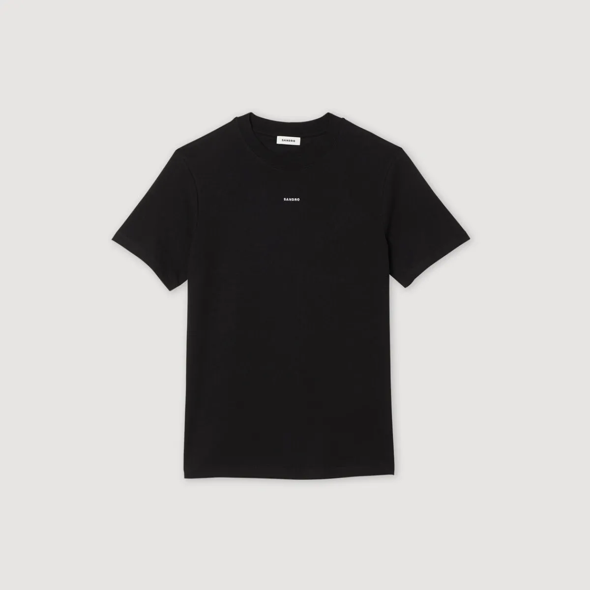 Hot Sandro Embroidered T-Shirt Men T-Shirts & Polos