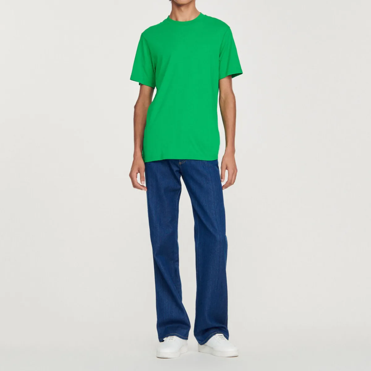 Fashion Sandro Embroidered T-Shirt Men T-Shirts & Polos