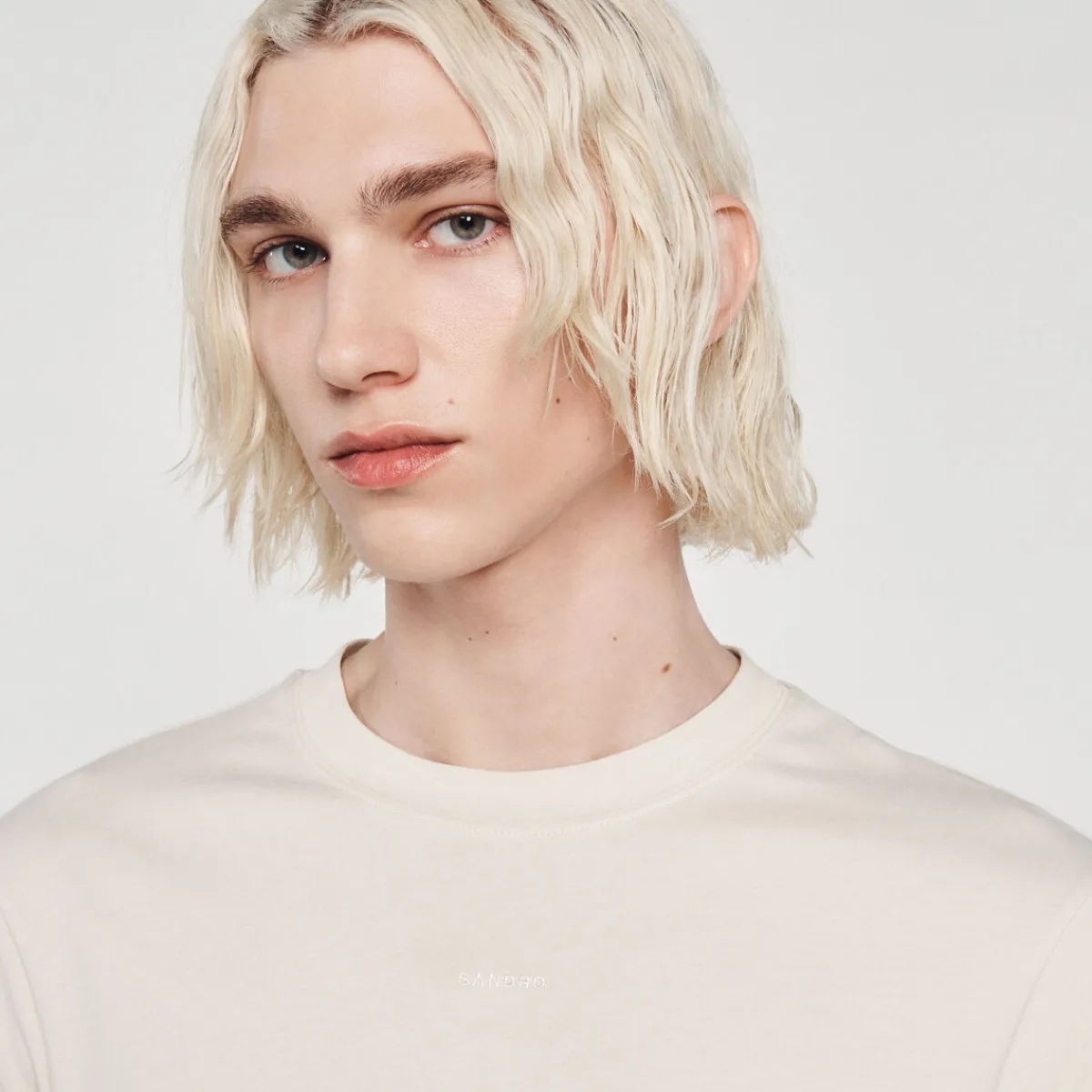 Online Sandro Embroidered T-Shirt Men T-Shirts & Polos