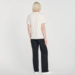 Online Sandro Embroidered T-Shirt Men T-Shirts & Polos