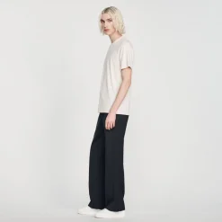 Online Sandro Embroidered T-Shirt Men T-Shirts & Polos